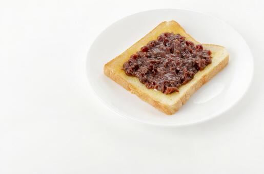 あんトースト あんトースト,小倉トースト,あずきの写真素材