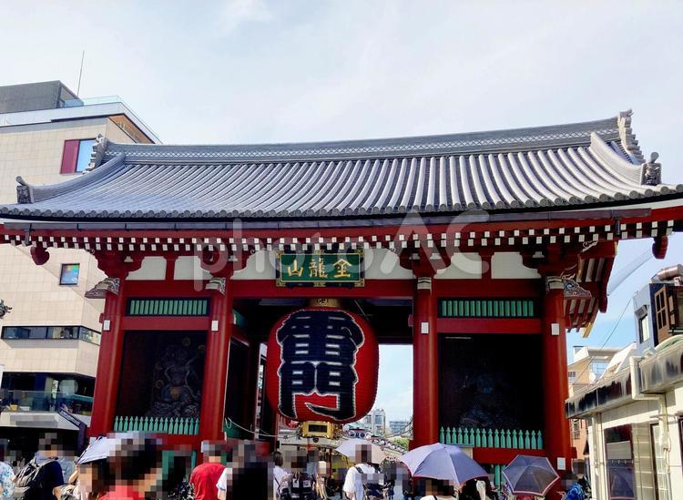 東京風景・浅草雷門 東京,浅草,雷門の写真素材