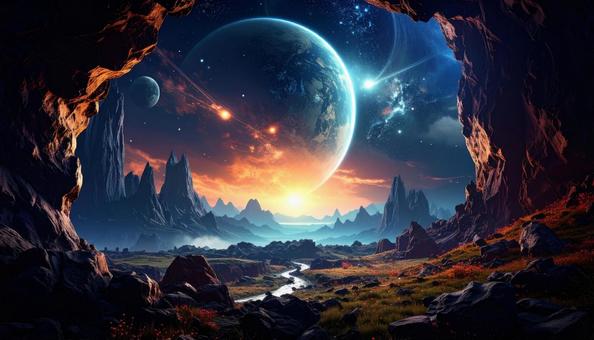 幻想的な宇宙 幻想的な宇宙の写真