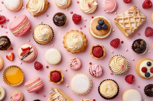 スイーツビュッフェ背景 スイーツビュッフェ背景の写真