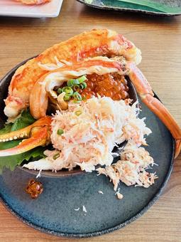 かに祭り丼 かに祭り丼 かに丼,蟹,カニの写真素材
