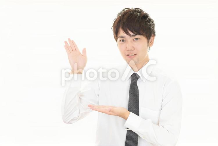 案内する男性 男性,ビジネス,ビジネスマンの写真素材