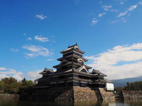 Photo, city, castle tower, blue sky, 