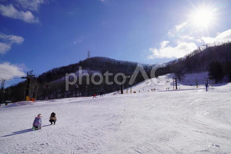 さっぽろばんけいスキー場 ばんけい,盤渓,スキー場の写真素材