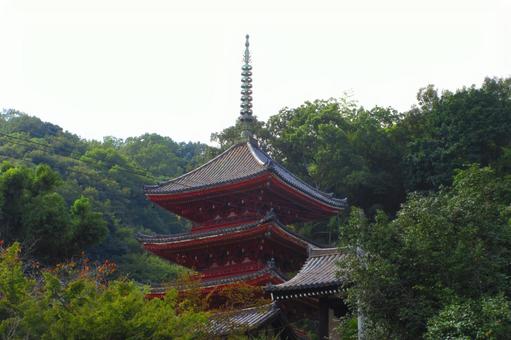 広島県-明王院-国宝-五重塔 広島県-明王院-国宝-五重塔の写真