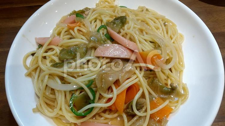 搾菜の和風パスタ 搾菜の和風パスタ,パスタ,麺類の写真素材