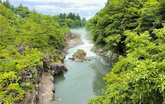厳美渓(岩手県一関市) 厳美渓(岩手県一関市)の写真