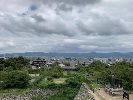 大和郡山城からの眺め1 大和郡山城,城址,続日本100名城の写真素材