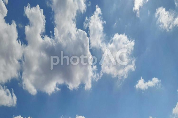 晴れ渡る空模様 雲,空,青空の写真素材