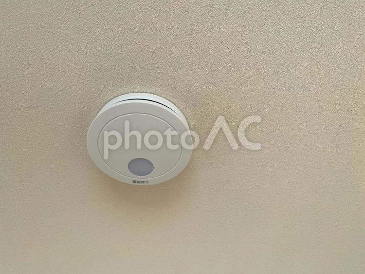 住宅の火災報知器 火災報知器,火災,点検の写真素材