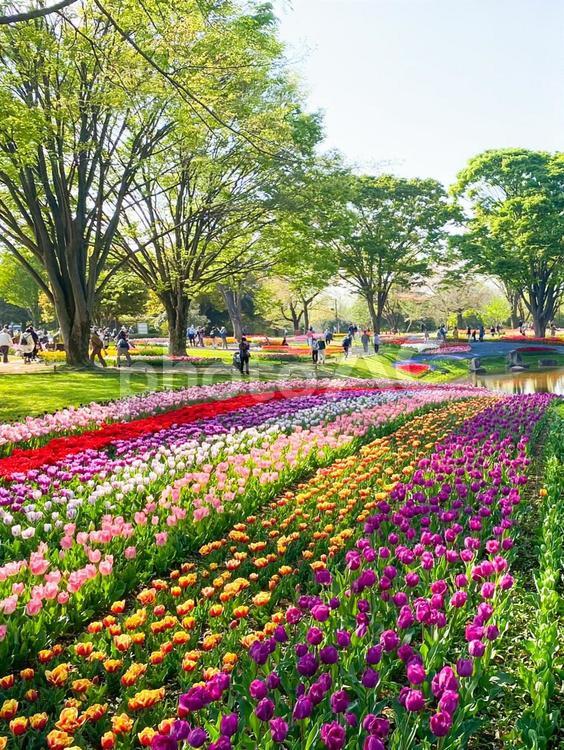 自然-色とりどりの花- 自然,花,カラフルの写真素材