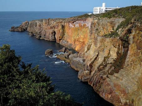 三段壁 三段壁,絶壁,和歌山の写真素材