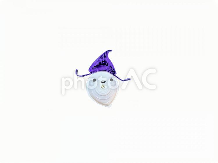 かわいいお化けのペーパークラフト素材 お化け,かわいい,ハロウィンの写真素材