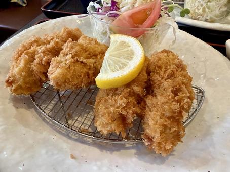 牡蠣フライ 牡蠣フライ 牡蠣フライ,牡蠣,カキフライの写真素材