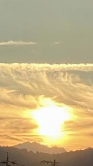 Photo, sunset, sky, setting sun, 