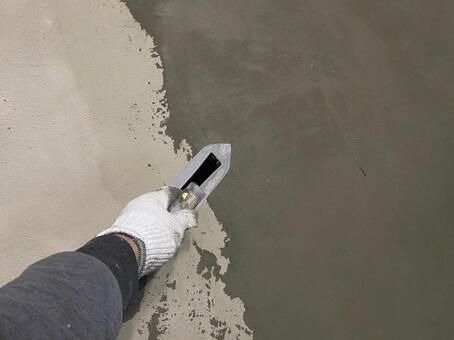 防水モルタル塗布 カチオン,フィーラー,下地の写真素材