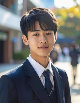 男子高校生の写真