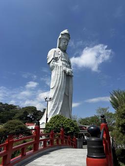 高崎白衣大観音 高崎白衣大観音 高崎観音,高崎白衣観音,高崎白衣大観音の写真素材