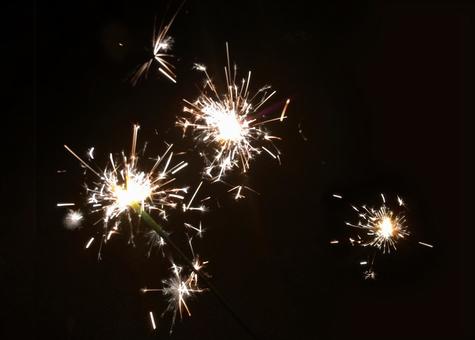 Photo, sparkler, summer, night, 