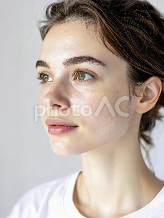 若い外国人の女性　AI生成画像  外国人,女性,白人の写真素材