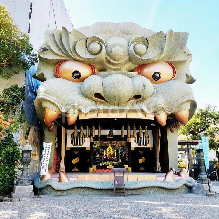 大阪 難波八阪神社 八坂神社,難波,大阪の写真素材