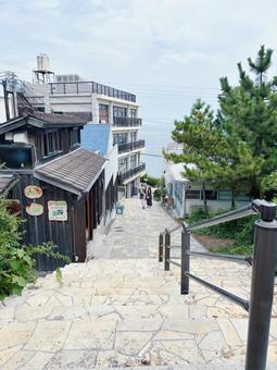 キラキラ坂② キラキラ坂② キラキラ坂,赤穂,観光地の写真素材