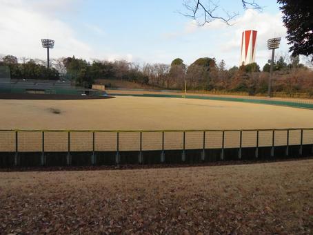 Photo, tama municipal ipponsugi park baseball stadium, ipponsugi park, water supply tower, 