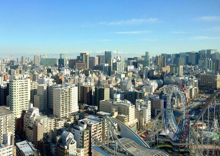東京風景・文京区春日 春日,文京区,展望の写真素材