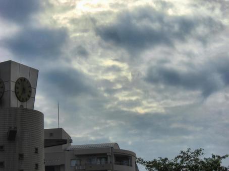 黒い雲-20 黒雲,暗雲,空の写真素材