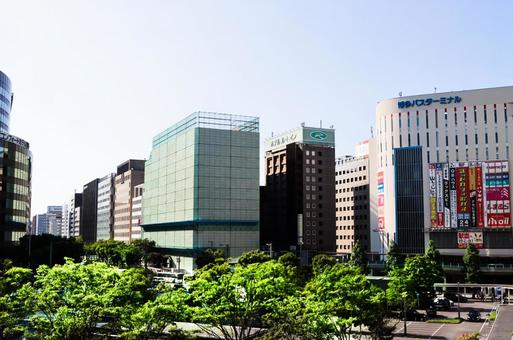 福岡 博多,博多駅前,福岡の写真素材