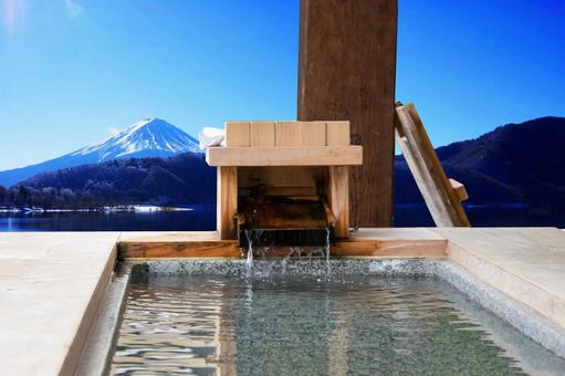 Open-air bath with a view of Mt. Fuji Open-air bath with a view of Mt. Fuji