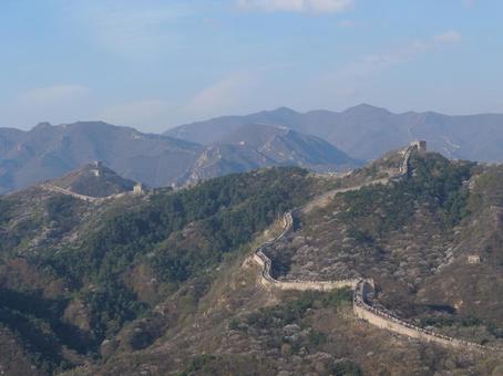 万里の長城 万里の長城,中国,北京市の写真素材
