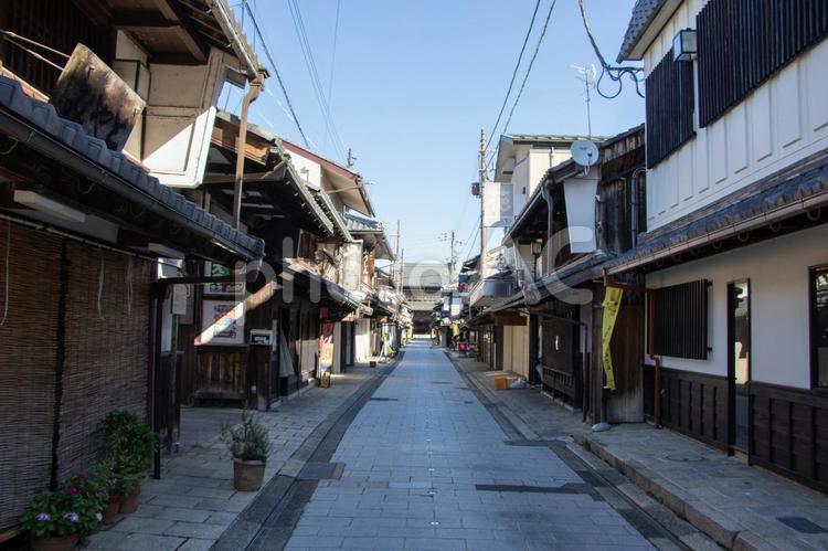 ながはま御坊表参道 長浜別院大通寺 ながはま御坊表参道,長浜別院大通寺,参道の写真素材