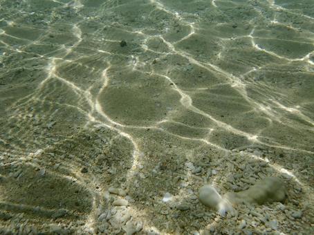 波紋の映る砂浜 波紋の映る砂浜 海,スキューバダイビング,沖縄の写真素材