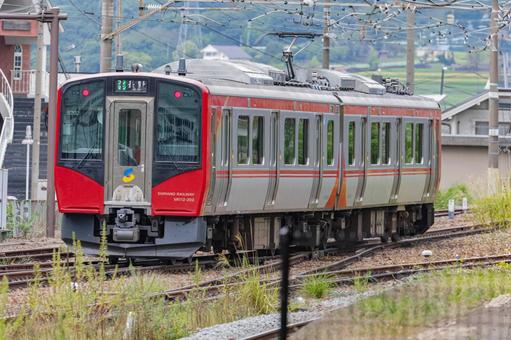 しなの鉄道 しなの鉄道,滋野駅,しなの色の写真素材