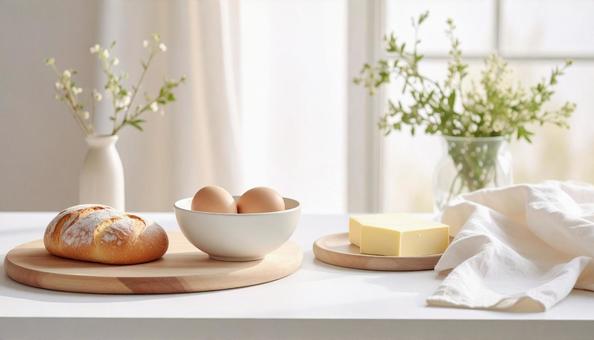 台所の卵の写真