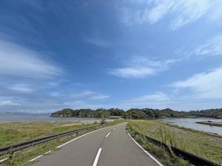 野蒜海岸から奥松島を臨む 奥松島,野蒜海岸,松島の写真素材