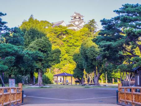 【高知県】高知市・高知城 高知城,高知公園,天守閣の写真素材