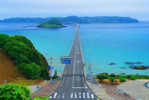 角島大橋 角島大橋 角島大橋,角島,橋の写真素材