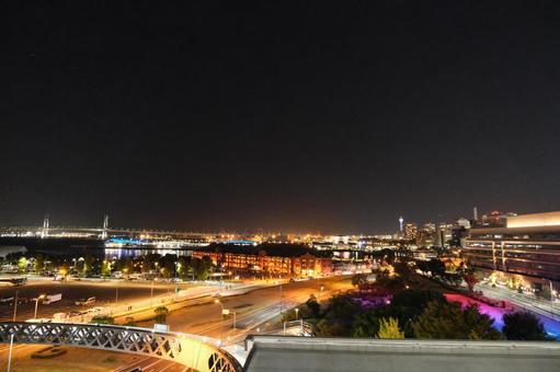 横浜の夜景 夜景,横浜,神奈川県の写真素材