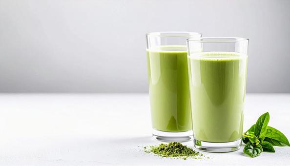 抹茶ミルクの写真