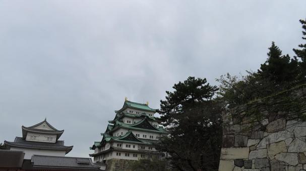 名古屋城 天守 大天守 小天守 名古屋城 天守 大天守 小天守 名古屋城,尾張徳川家,御三家の写真素材