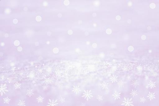 雪と結晶の冬景色の背景　の写真