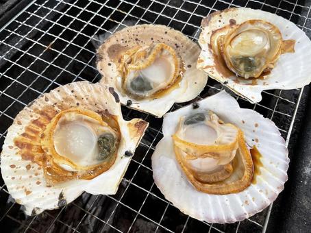 ホタテのバーベキュー焼き ホタテのバーベキュー焼きの写真