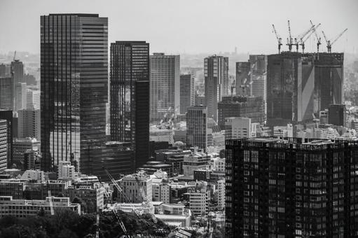 東京・港区の都市風景 東京,港区,高層ビルの写真素材