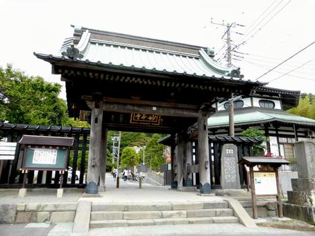 鎌倉市大町の妙本寺、山門 鎌倉市大町の妙本寺、山門 門,寺,山門の写真素材