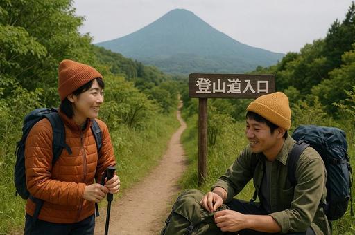 初秋の登山 初秋の登山の写真