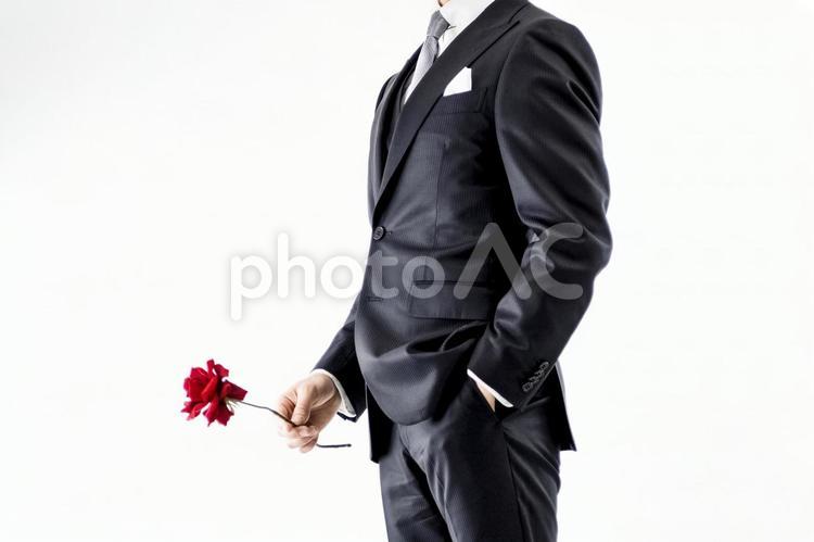 三揃スーツの男性ビジネスマン スーツ,男性,男の写真素材