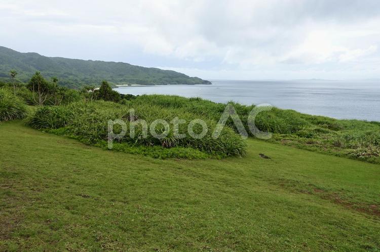 石垣島　御神崎から眺める風景　沖縄	 石垣島,岬,沖縄の写真素材