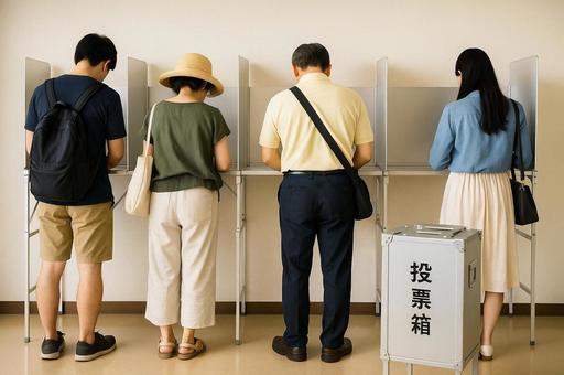 夏の参議院選挙 夏の参議院選挙の写真